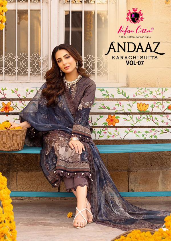 Nafisa Andaaz Vol-07 – Karachi Dress Material